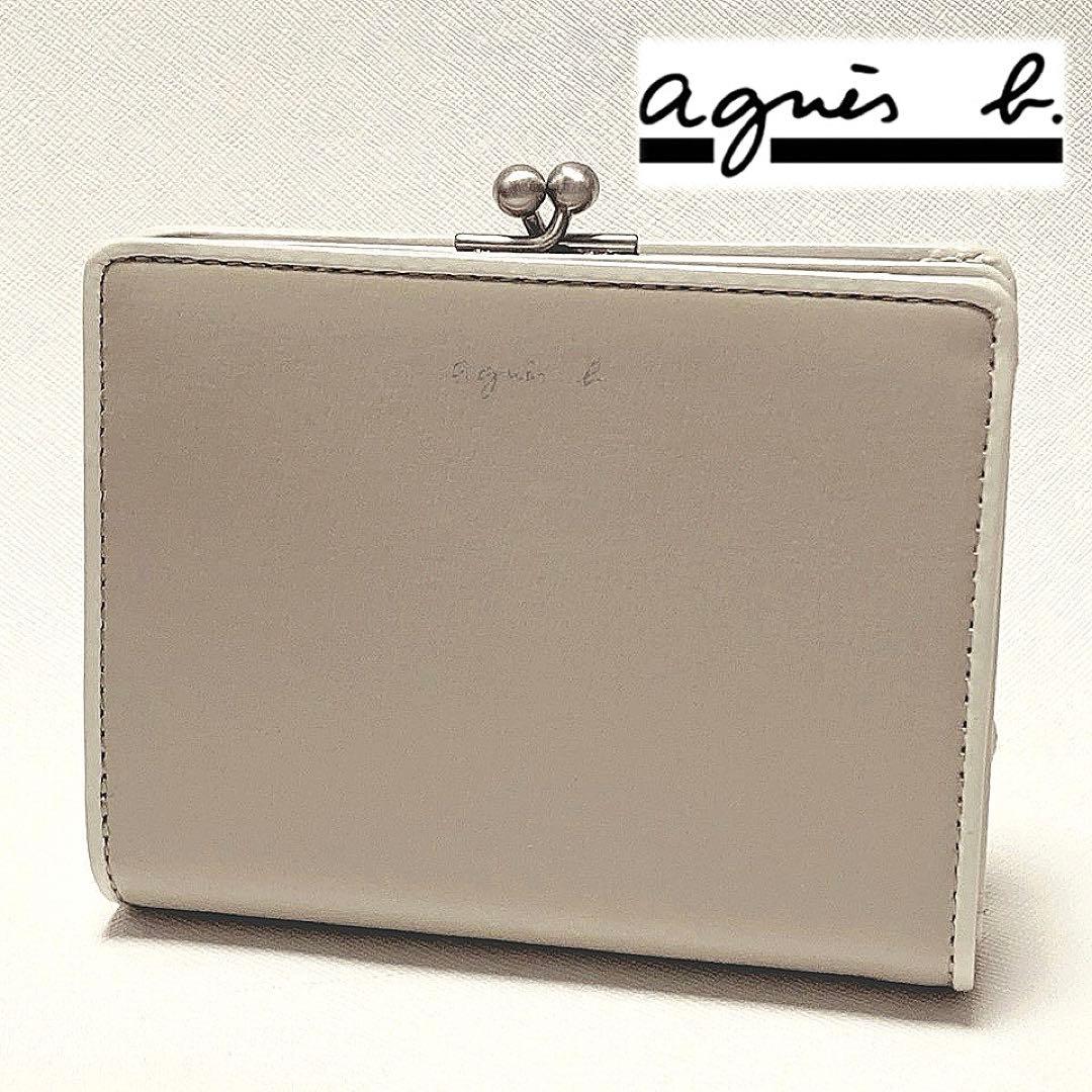 agnes b. - 未使用 アニエスベー ☆ バイカラー レザー 二折財布 未