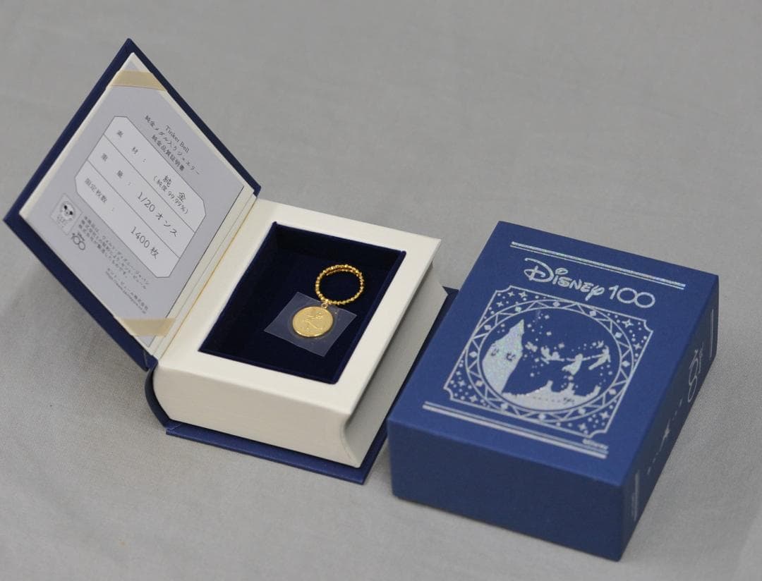 m*o様 Disney Tinker Bell　イエローゴールドのリング　未使用