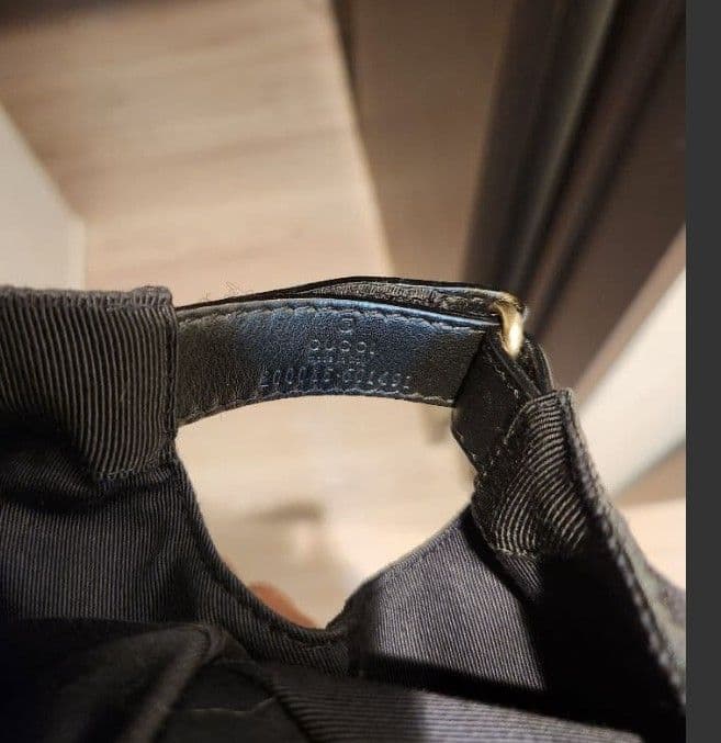 GUCCI キャップ シェリーライン 黒 ユニセックス Lサイズ 59cm - メルカリ