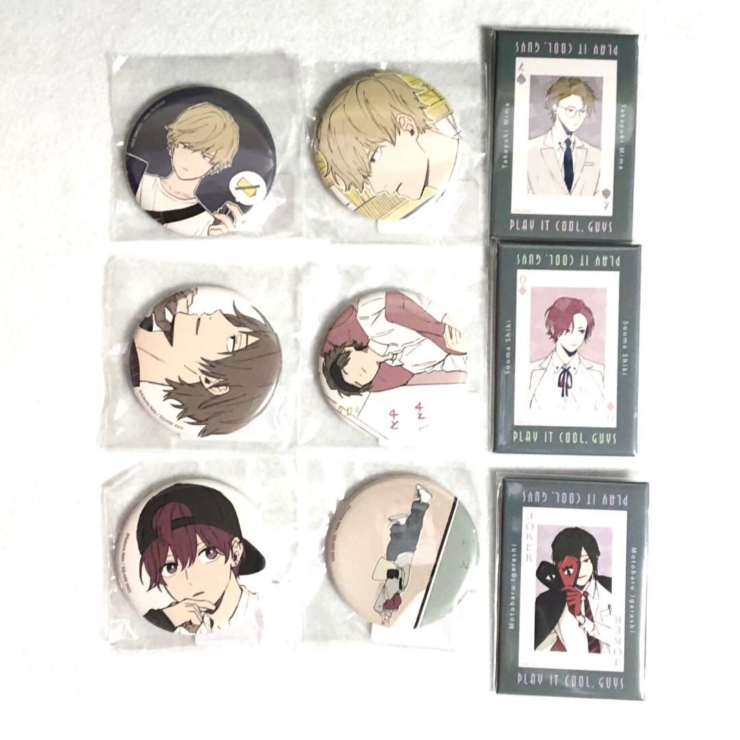 クールドジ男子　缶バッジ　スクエア缶バッジ　二見　三間　四季　五十嵐　くじ　原作 クールドジ男子 缶バッジ スクエア缶バッジ 二見 三間 四季 五十嵐