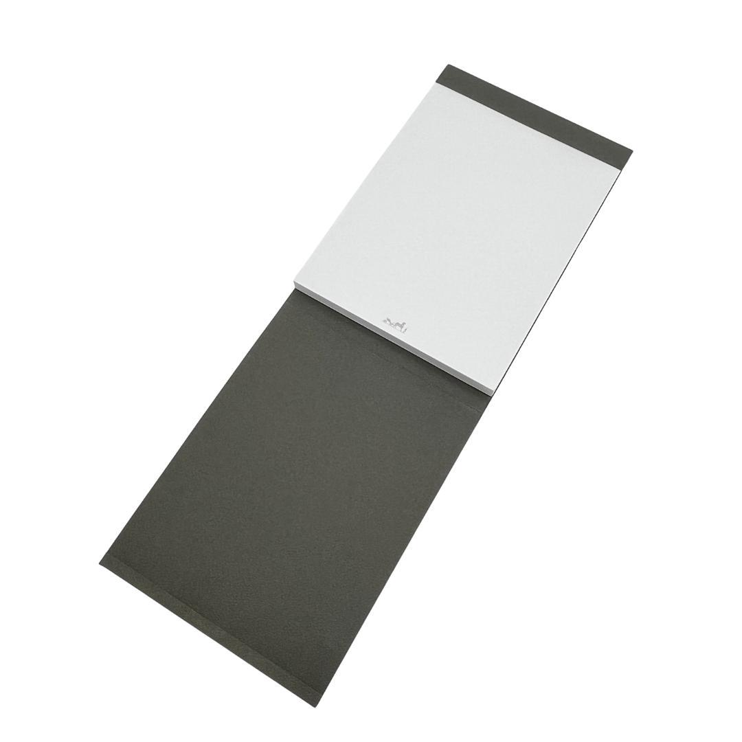 HERMES エルメス ダークグレー メモ帳 ノートパッド A5サイズ