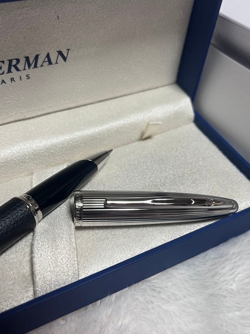 ☆廃番 新品未使用 ウォーターマン ブラックレザーCT SE ボールペン