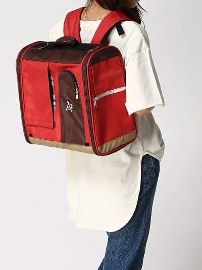 ブルー】go slow caravan レトロ テント ペットキャリーリュック