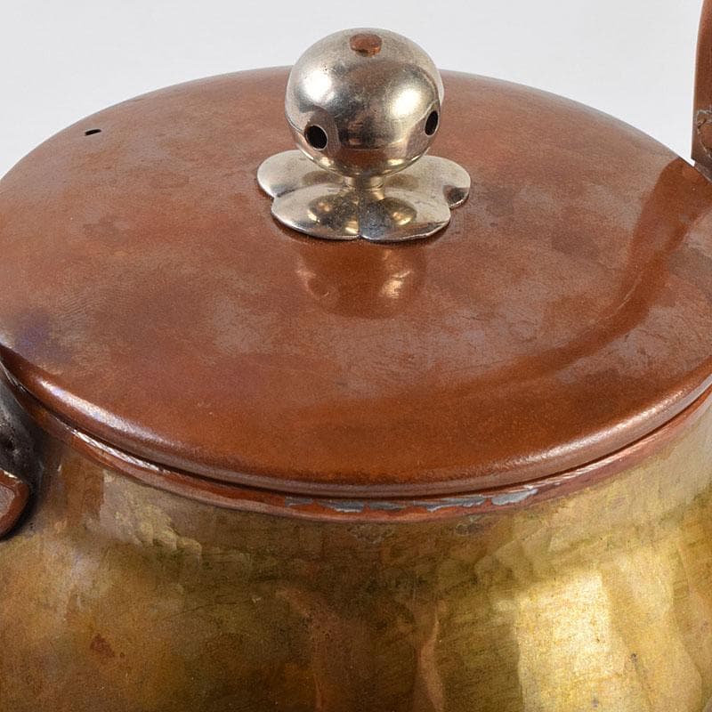 煎茶道具 銅製 銀摘 湯沸 水注 時代箱 U R9474H