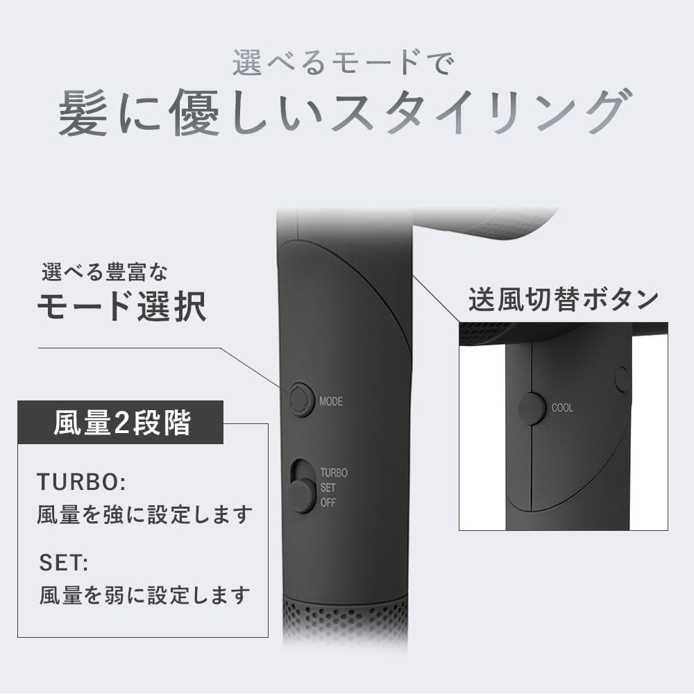 MiCOLA】アイリスオーヤマ イオンドライヤー HDR-M401-H MiCOLA