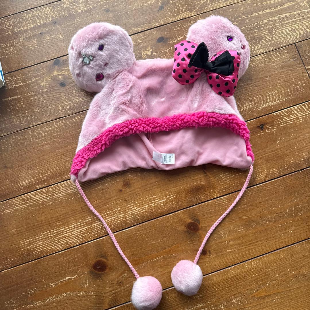 ディズニー ミニーちゃん ファンキャップ ピンク - メルカリ