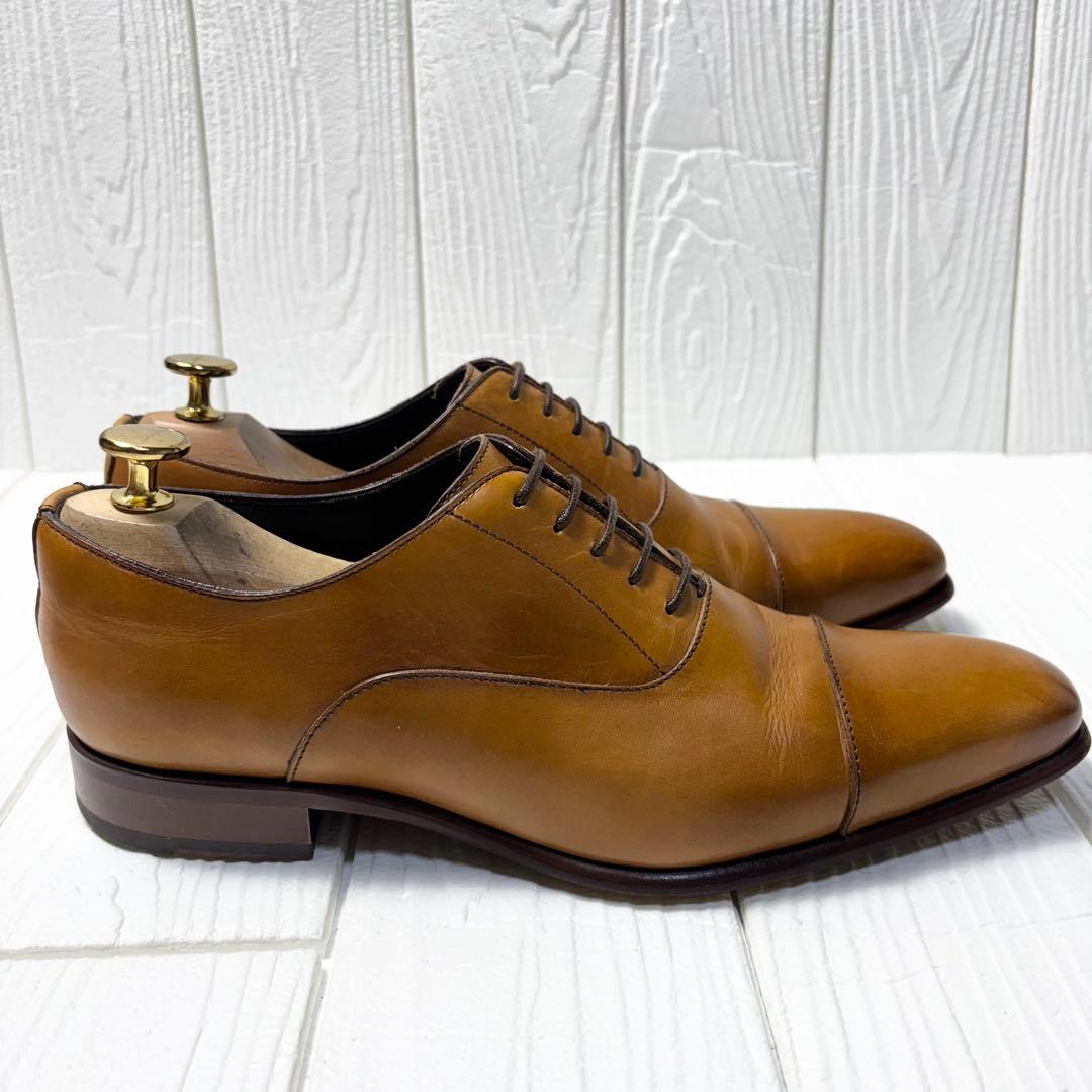 美品　マドラス カンジャーノ イタリア製革靴40ストレートチップ