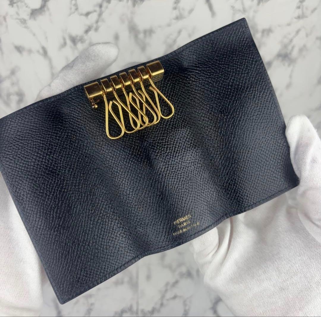 85 HERMES エルメス べアン キーケース 6連 L刻印