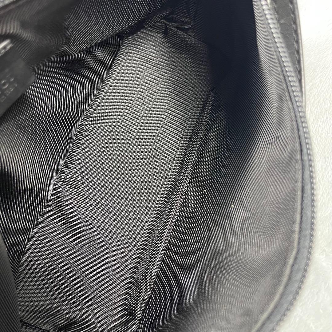 美品 Gucci グッチ アクセサリーポーチ GG グレー ブラック 黒