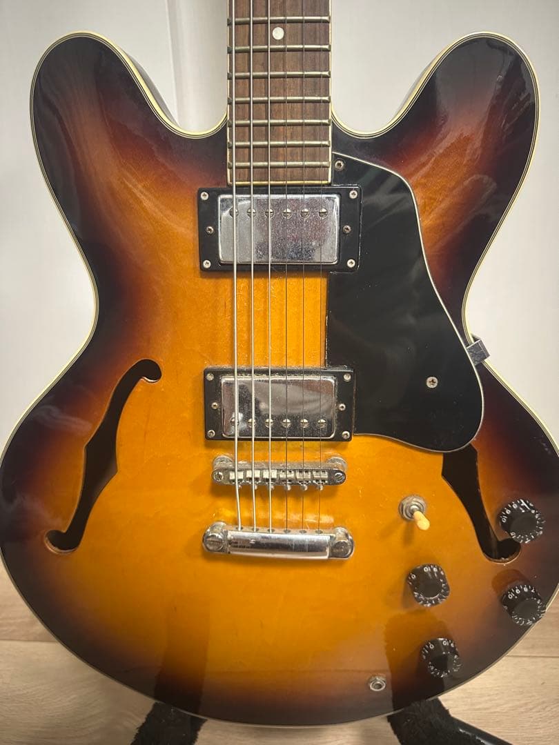 ES-335スタイル エレキギター サンバースト