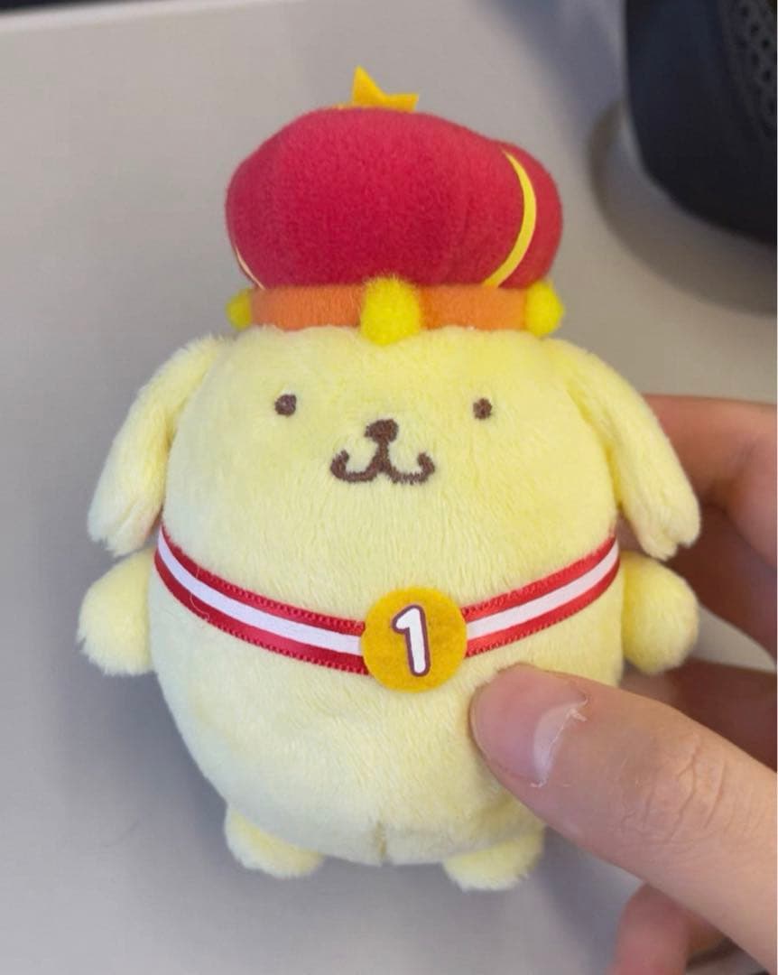 ポムポムプリンカフェ 王冠付きマスコット