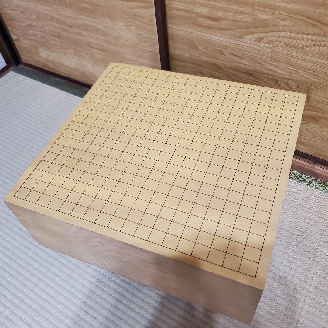 【状態良好】碁盤 脚付き へそあり 無垢盤 5寸8部 高級囲碁盤