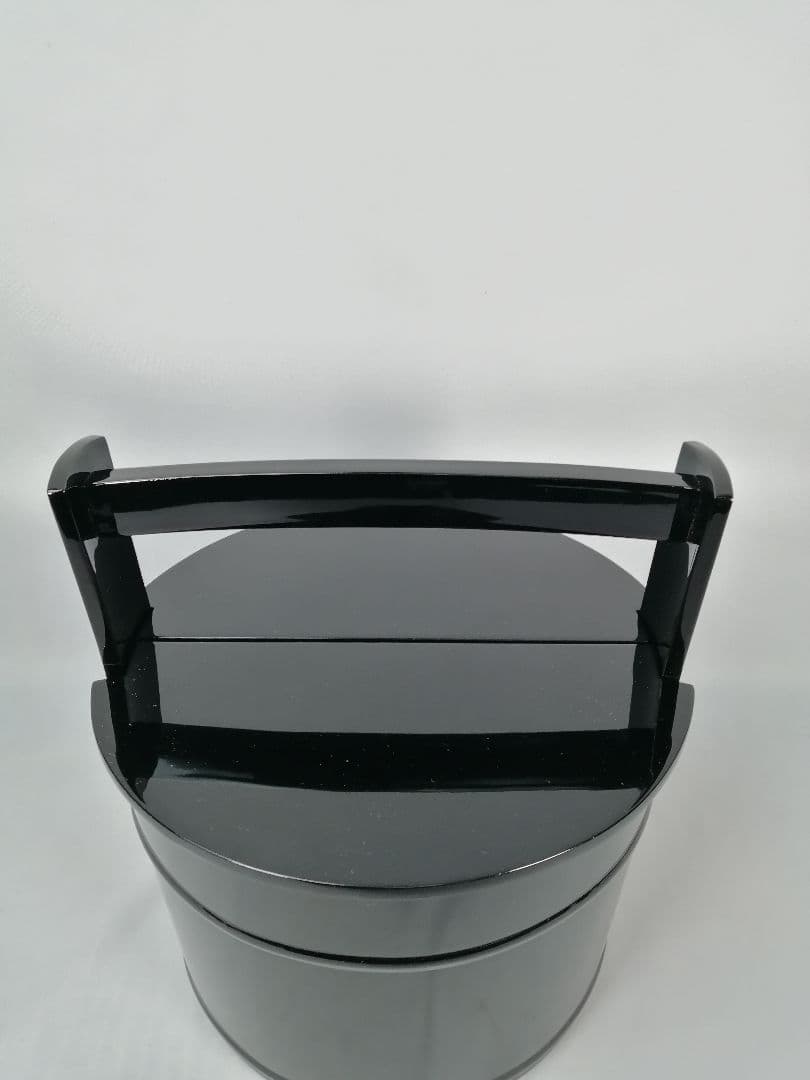 【茶道具】秀穂造　黒手桶水指　水指378