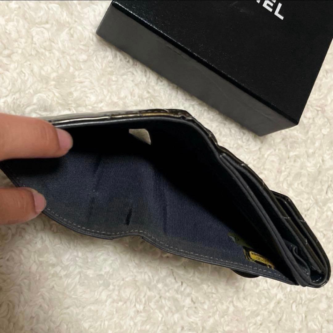 クミミ様用 CHANEL シャネル 二つ折り財布 シンプルお洒落可愛い 箱付き