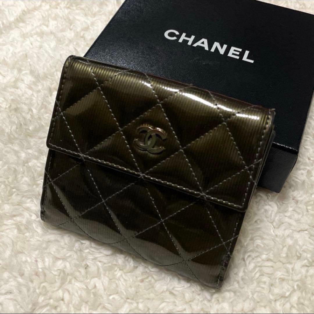 クミミ様用 CHANEL シャネル 二つ折り財布 シンプルお洒落可愛い 箱付き