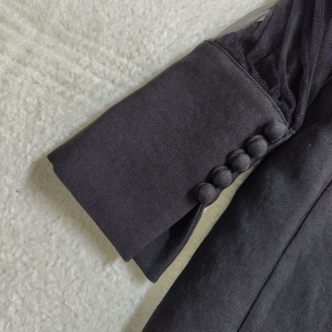 新品 定価4.2万 ステア レーススリーブワンピース ブラック