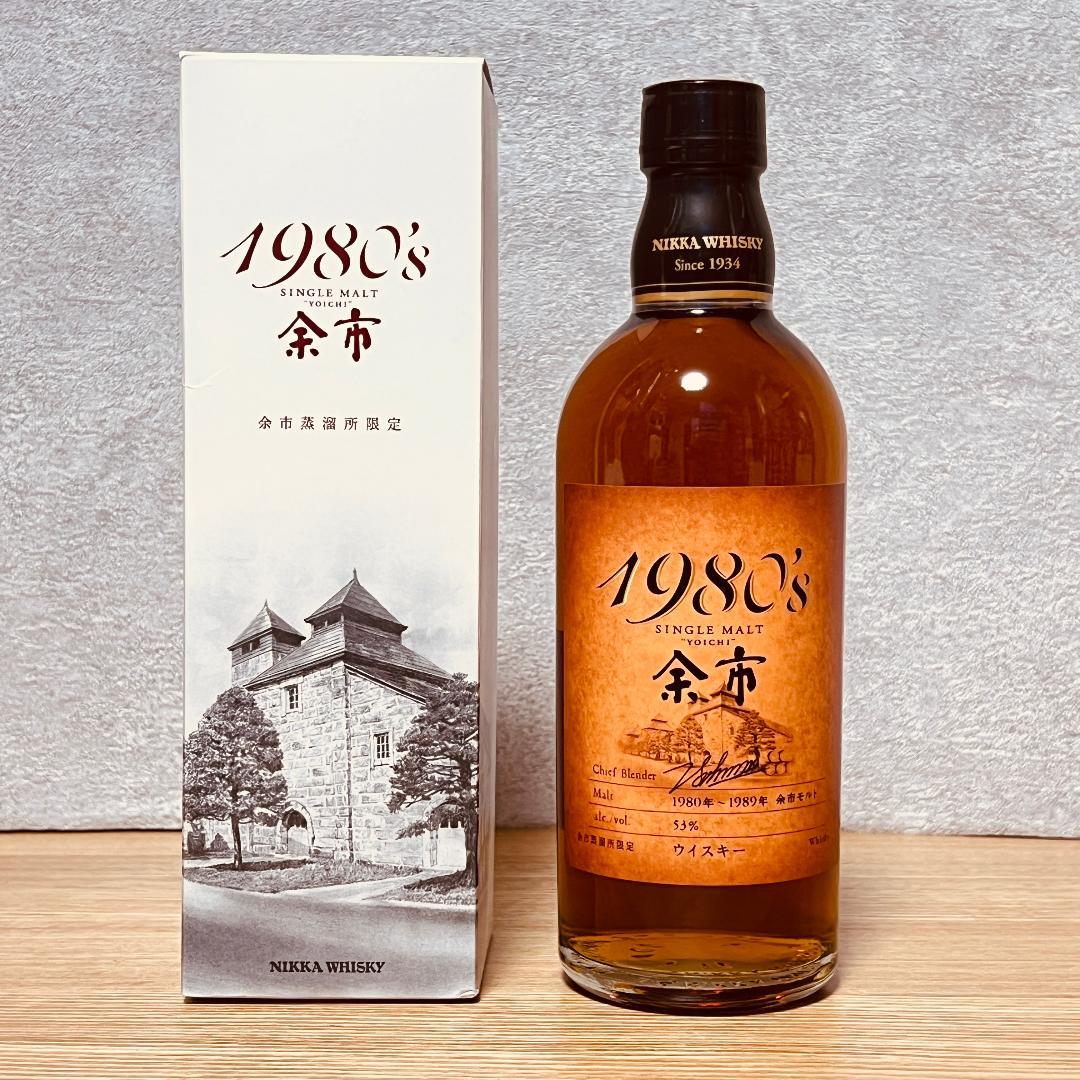 ニッカ シングルモルト 余市 1980’s 蒸溜所限定 500ml 箱付き ニッカ シングルモルト 余市 1980's 蒸溜所限定 500ml 箱付き