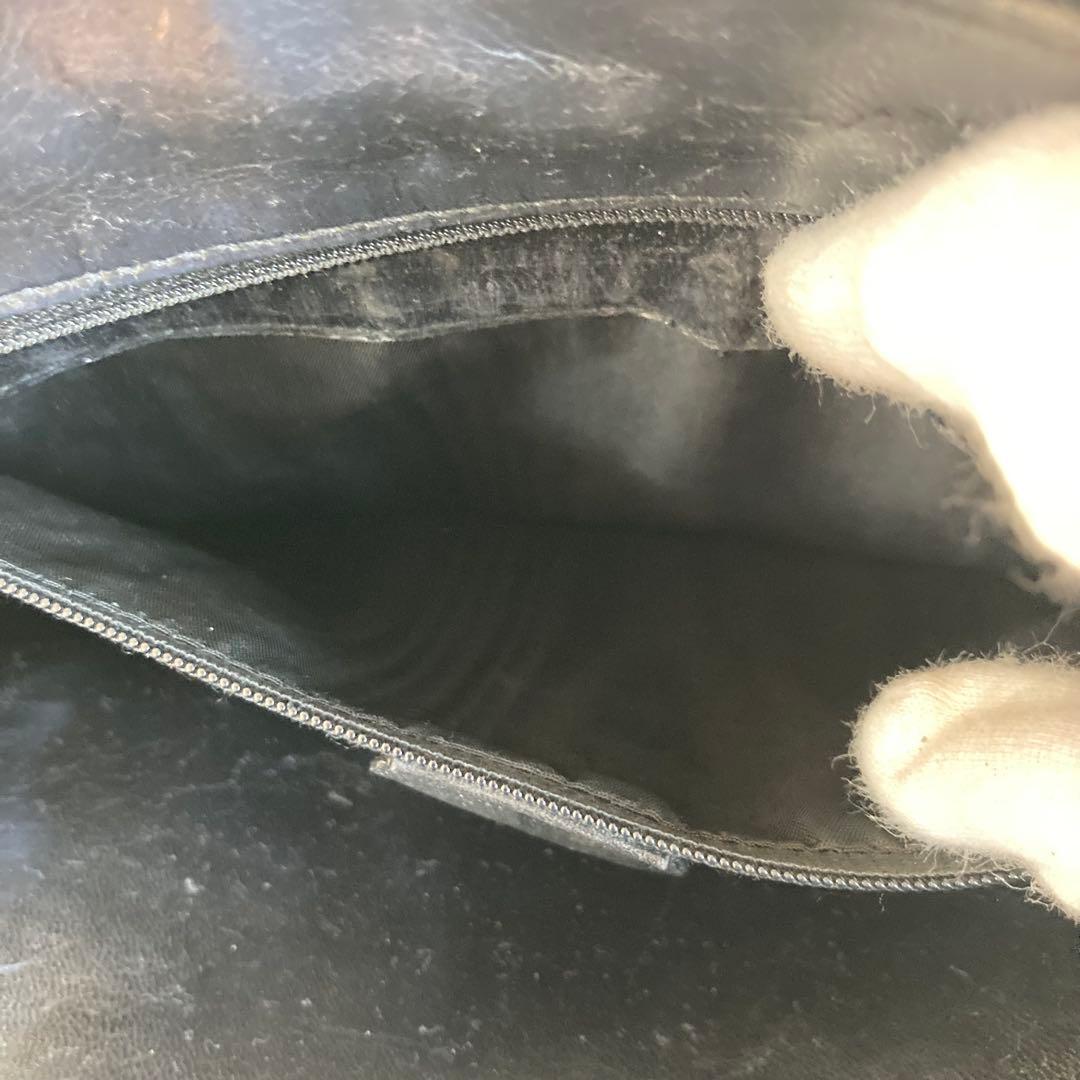 GUCCIバンブーハンドル 黒レザーハンドバッグ