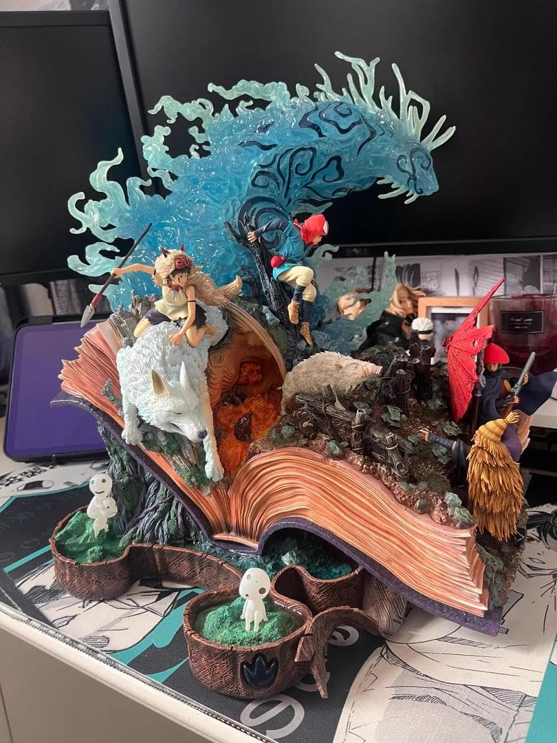 宮崎駿 もののけ姫 千手扉間 樹脂 彫刻 フィギュア