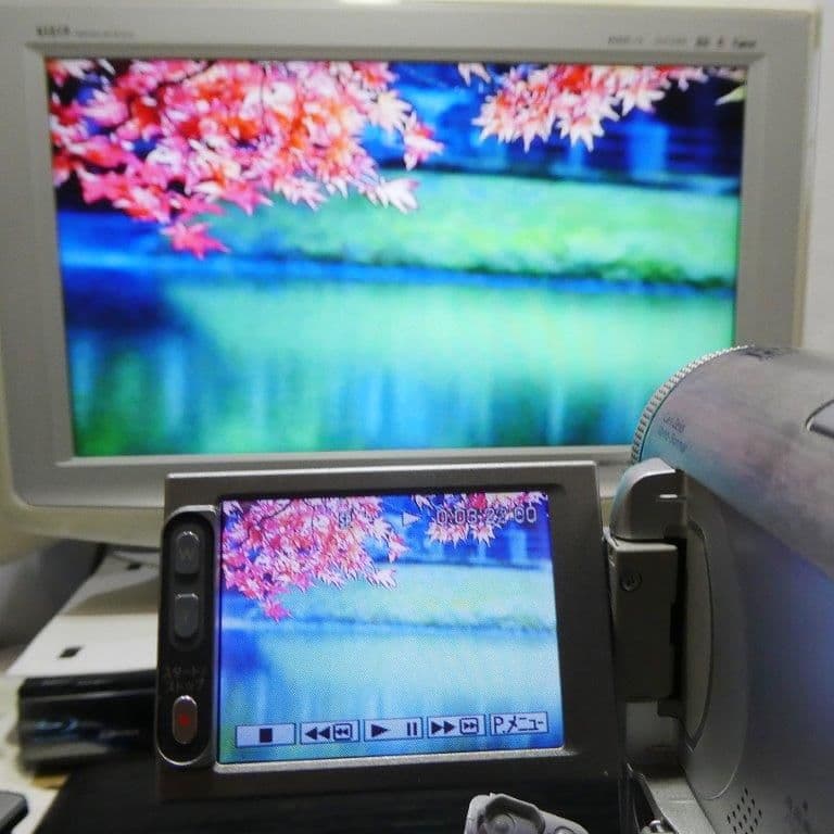 動作品ソニー DCR-PC350 MiniDVビデオカメラ　DVDダビングに最適