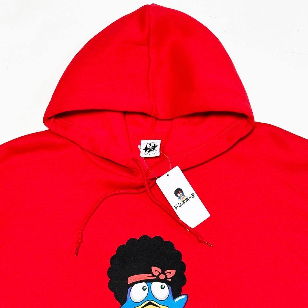 □ドンキホーテ×ブルーノマーズ 限定コラボ フードパーカー・レッドL