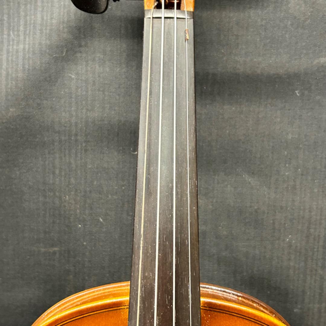 ▽Ed左横1029 カール・ヘフナー バイオリン ケース 弓 肩当 松脂