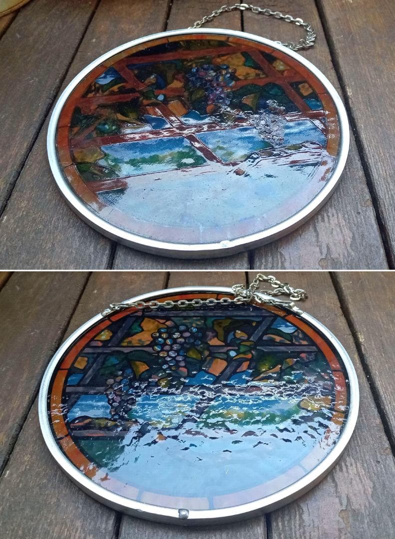 ルイスCティファニー ステンドグラス ぶどう蔓 型 グラスマスターズ社