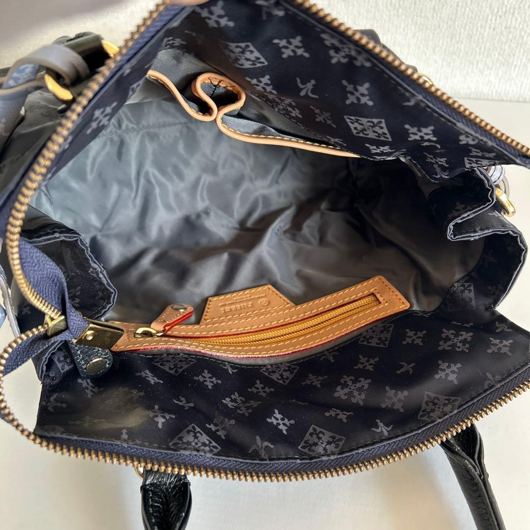 ラシット russet ショルダーバッグ 2way バイカラー　総柄　美品