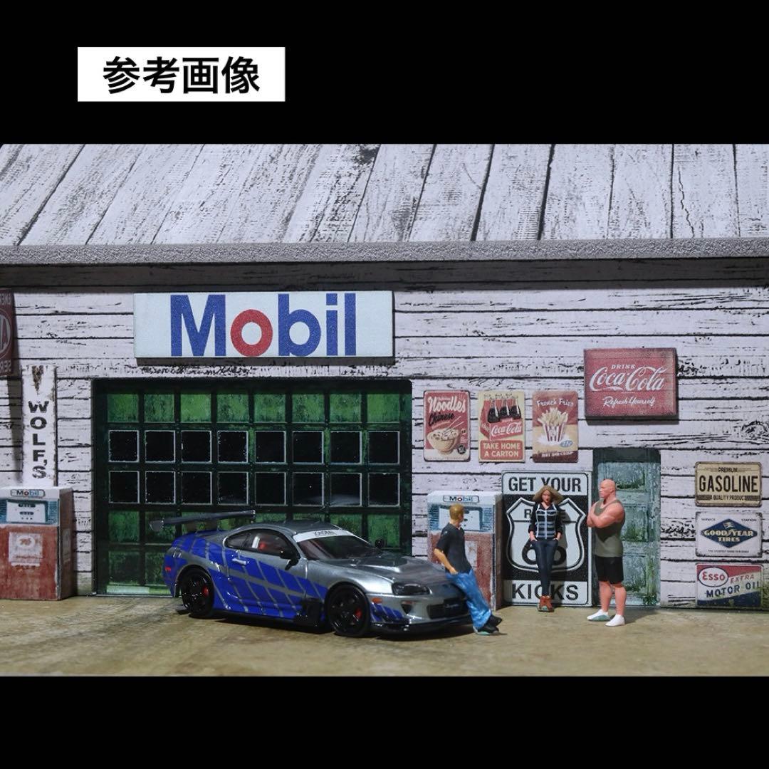 1/64 ガレージ　倉庫　アメリカ　模型　moreartホットウィール　115