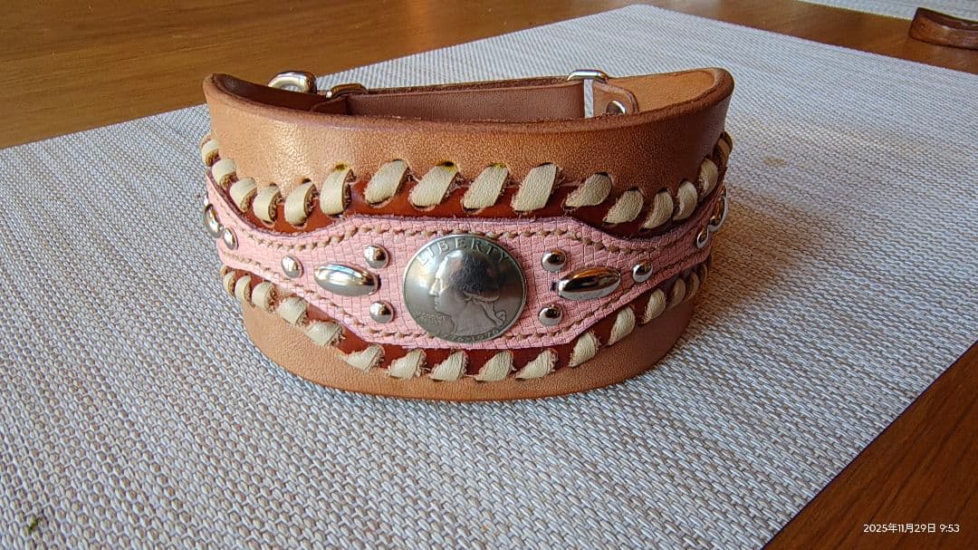 ハンドメイド首輪 ウィペット用㊶