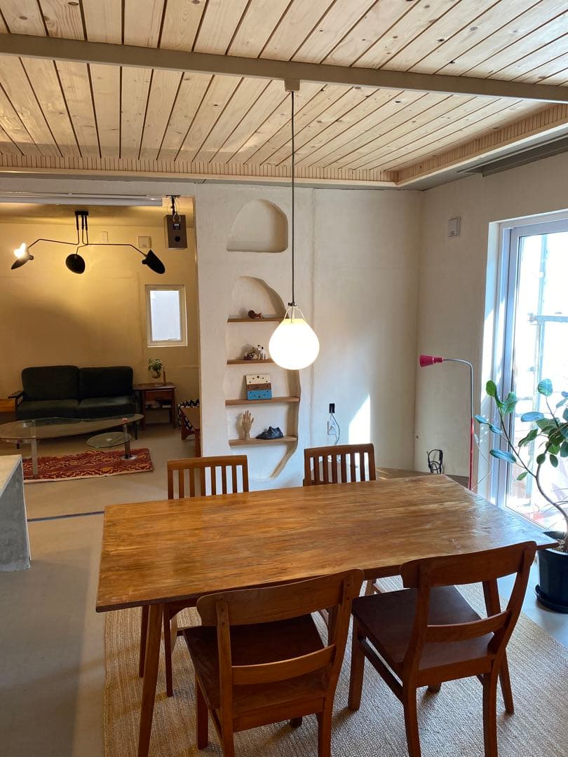 チーク 4人掛けダイニング