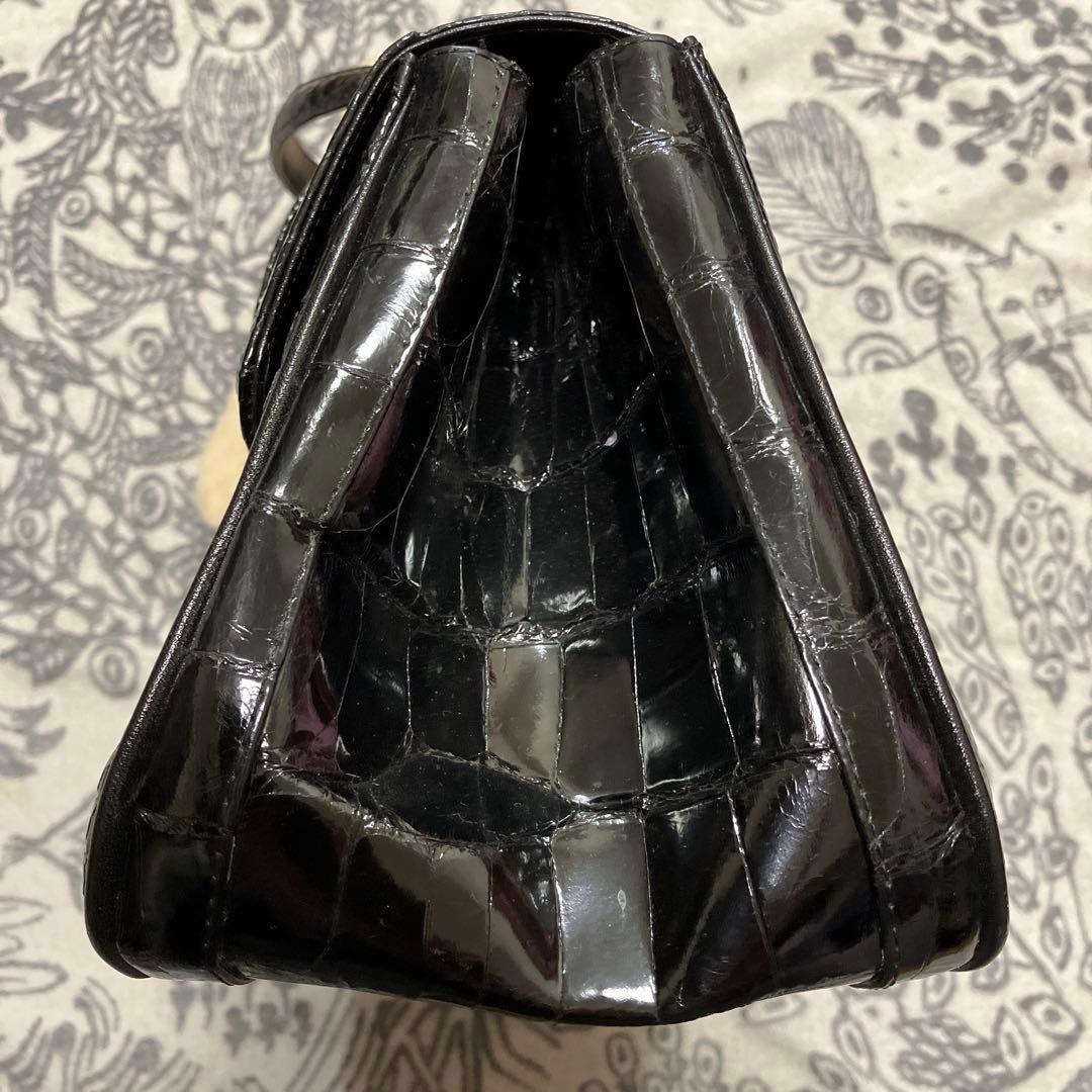 JRA認定 クロコダイル大バッグ 美品 鰐皮