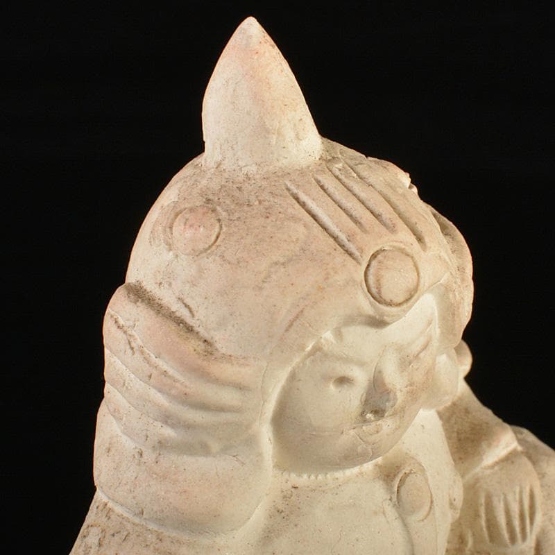 備前焼落雁窯古備前白備前猫置物MR7152