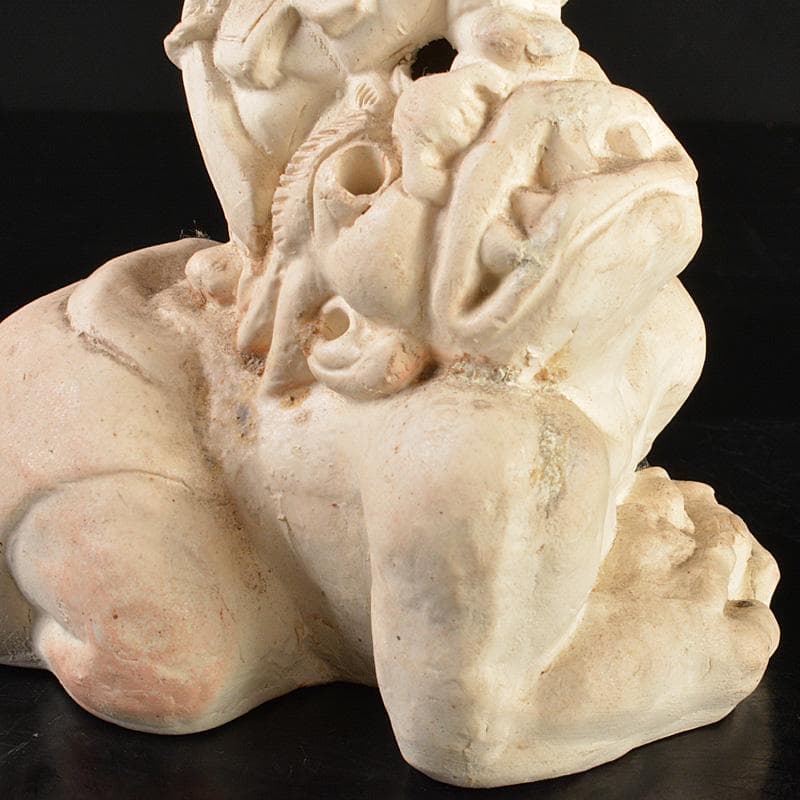 備前焼落雁窯古備前白備前置物VR7153