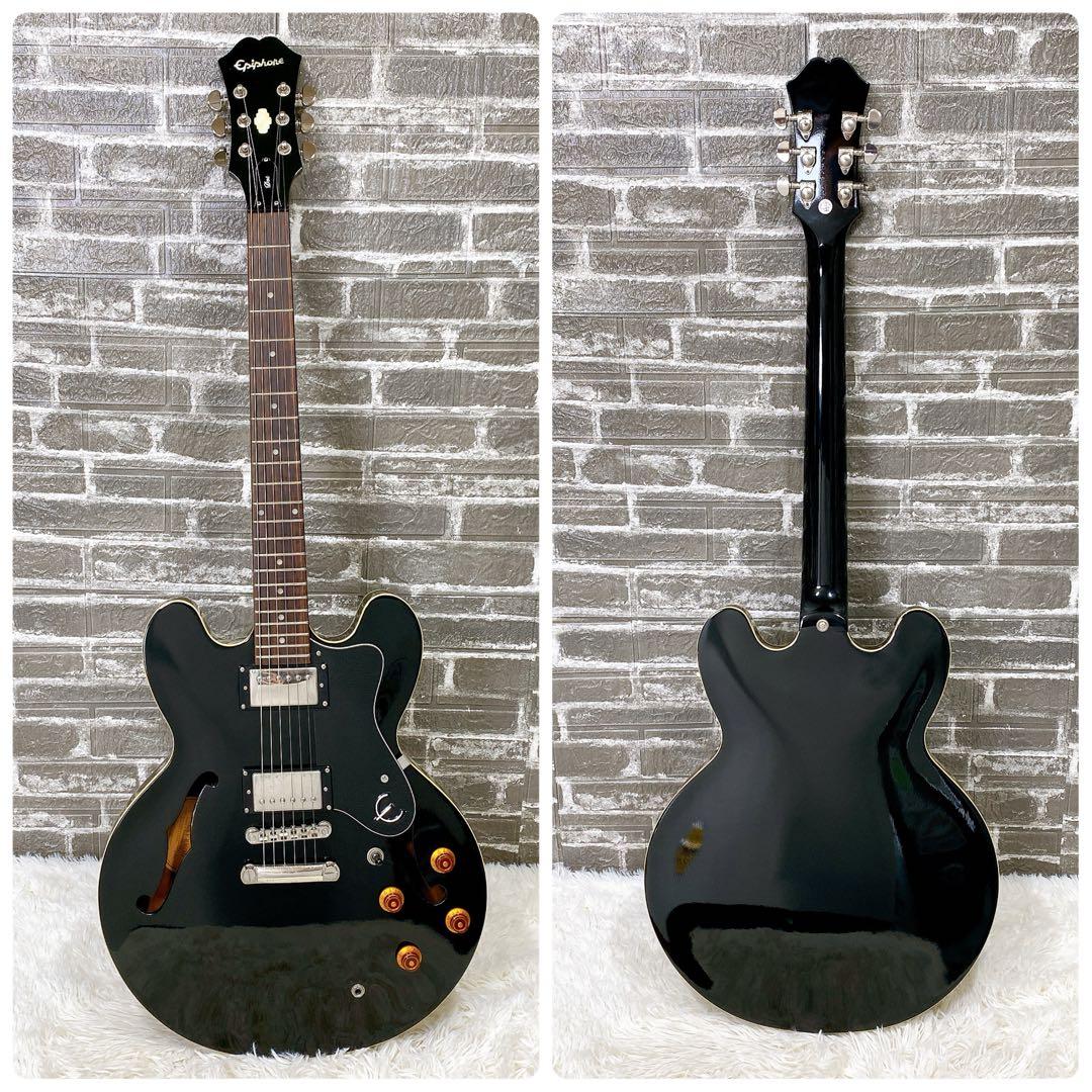 Epiphone エピフォン DOT Ebony セミアコ エレキかギター美品