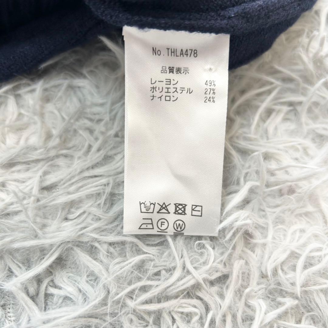 新品　トミーヒルフィガーゴルフ　ニット　セーター　ケーブル編み　ネイビー　L