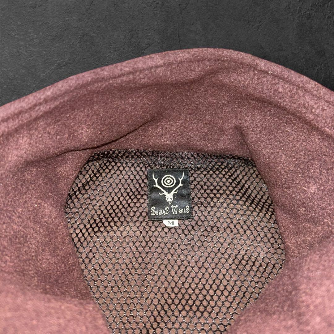 South2 West8取り外しスリーブギミックジャケット多機能ポケット刺繍ロゴ