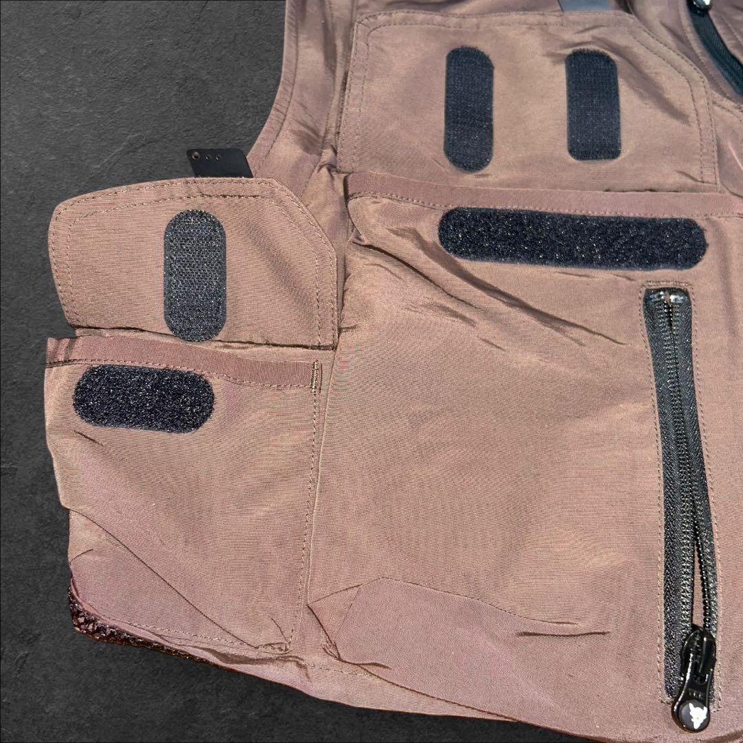 South2 West8取り外しスリーブギミックジャケット多機能ポケット刺繍ロゴ