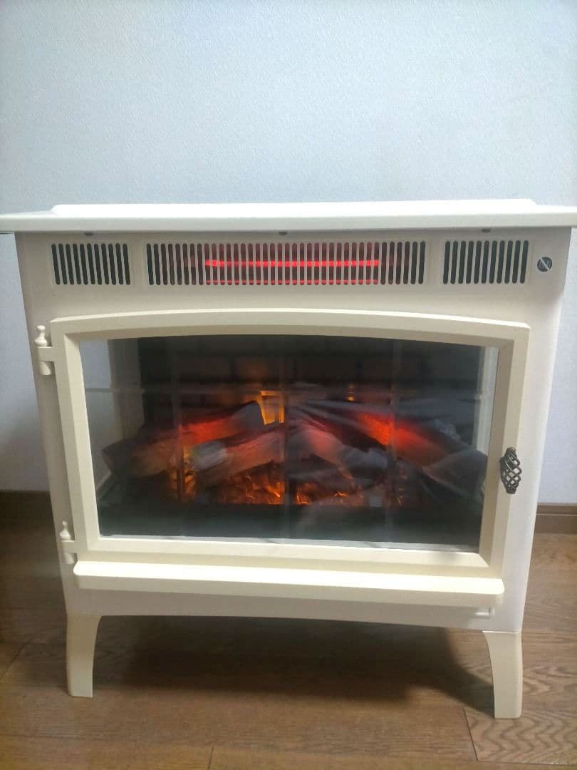 🍎QVCジャパン ファンヒーター 暖炉型 DFI-5010-04