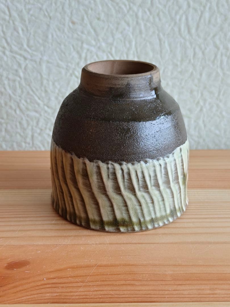 小鹿田焼 坂本茂木 刷毛目 湯呑 民藝