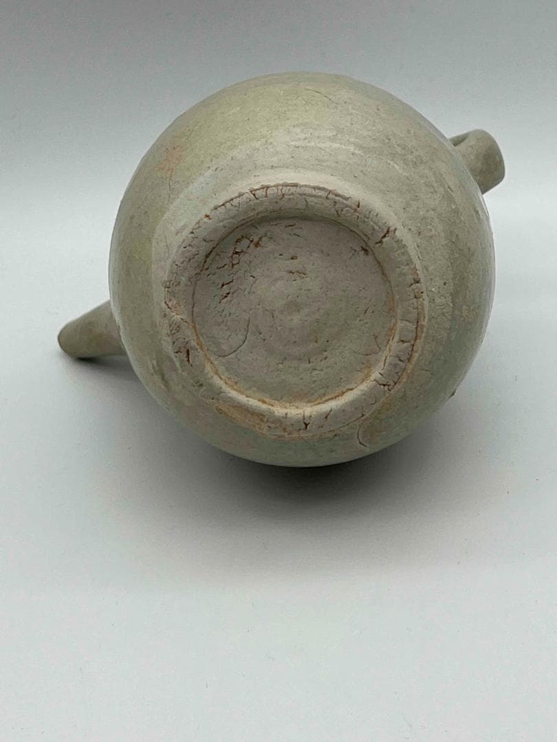 宋時代 湖田窯 青磁双系執壺 青白釉 水注 水指 水差し