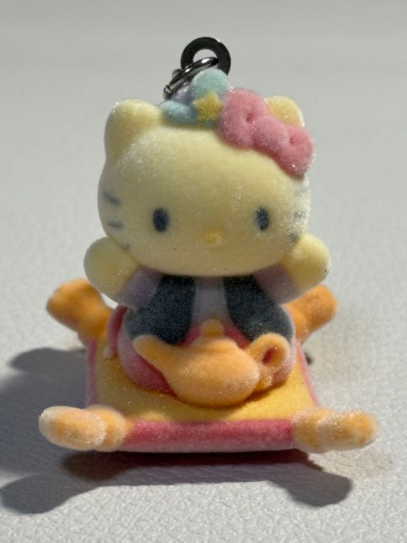 ハローキティ フロッキーキーホルダー4種セット