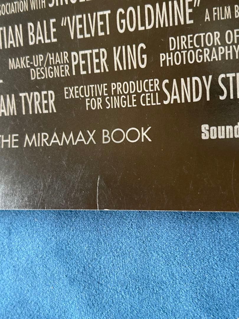 ベルベット・ゴールドマイン　USオリジナル映画ポスター