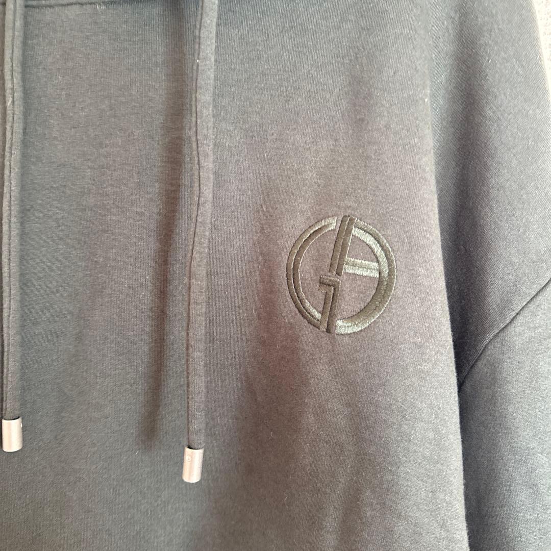 【美品】Giorgio Armani ダークグリーン　パーカー アルマーニ