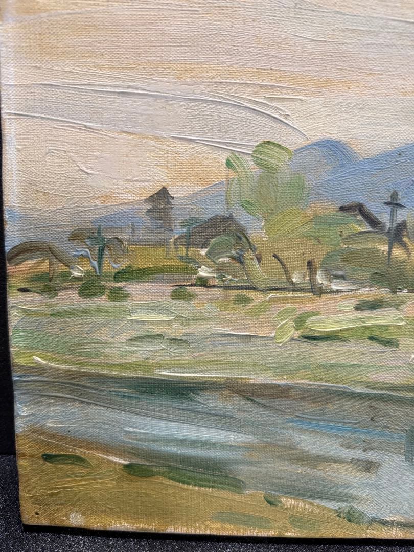 井上司「牛窓オリーブ園」油彩画 P8