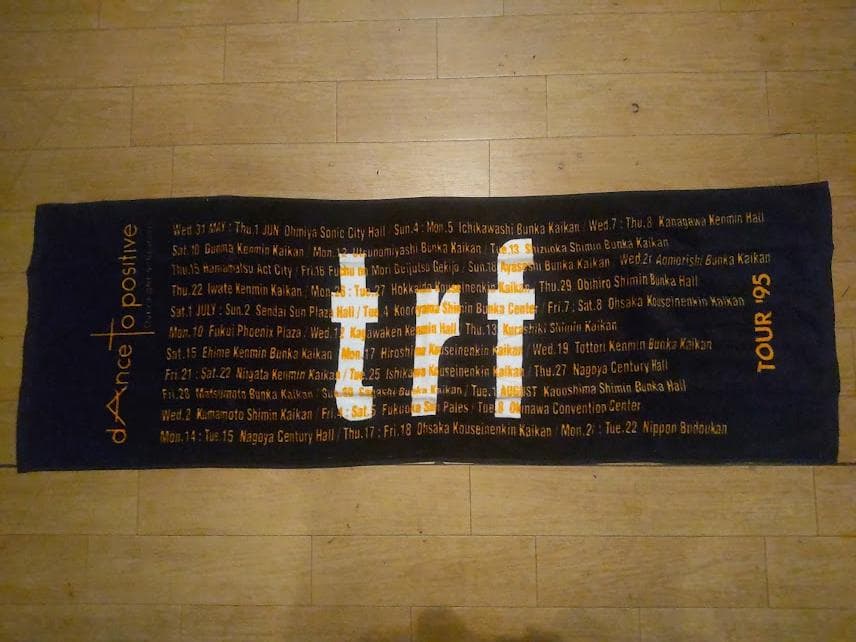 1995年 Dance to Positive Tour trf マフラータオル 1995年 Dance to Positive Tour trf マフラータオル 1995年 Dance to