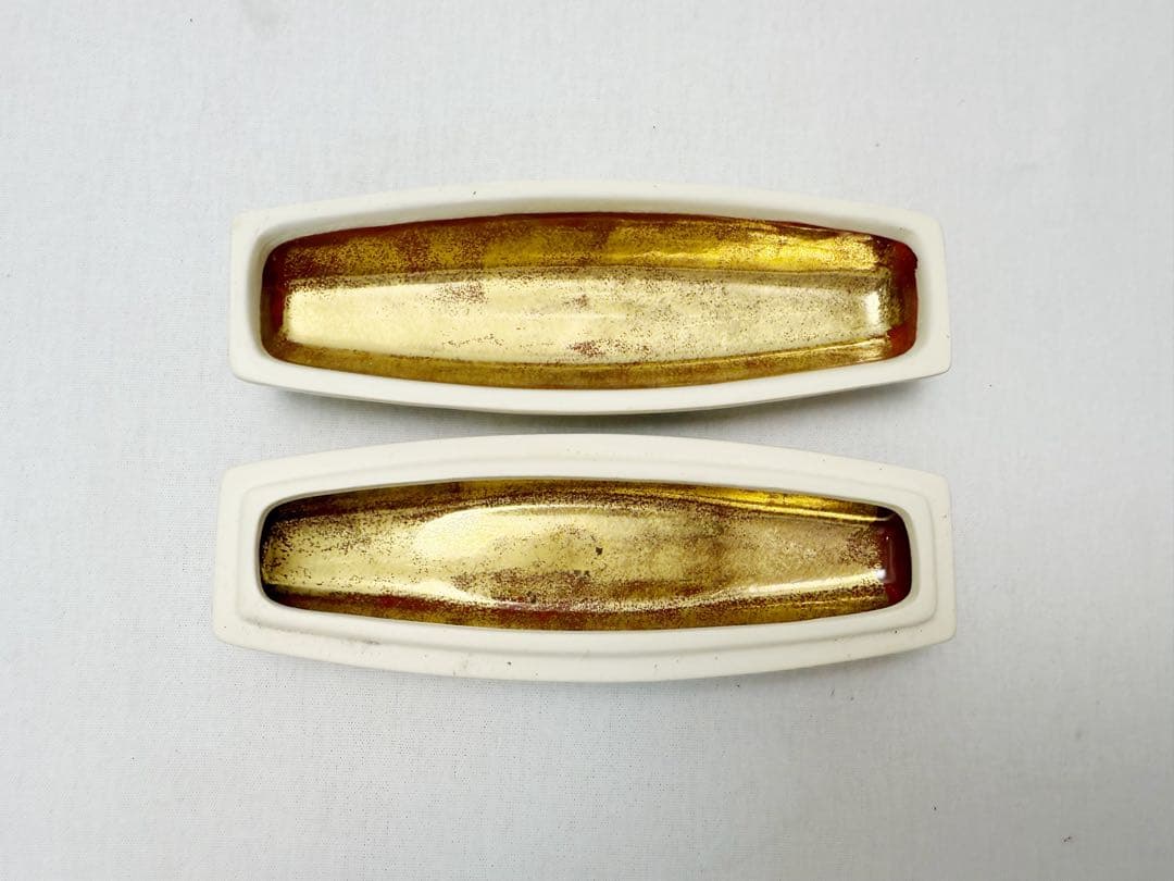 未使用 茶道具 桃岡堂造 仁清風 松竹梅鶴亀絵 ぶりぶり香合 底