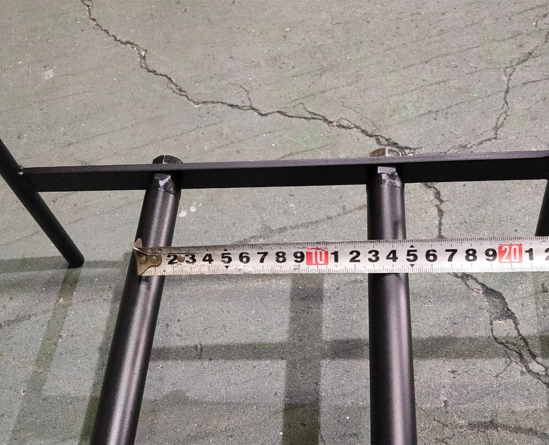 アイアン ハンガーラック 下段2本 店舗什器 分解 スチール 展示 棚 仕入れ