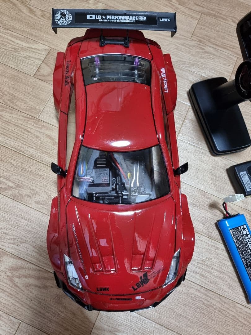 タミヤ TT02 シャーシ、GT-R R35 リバティウォークボディ - メルカリ