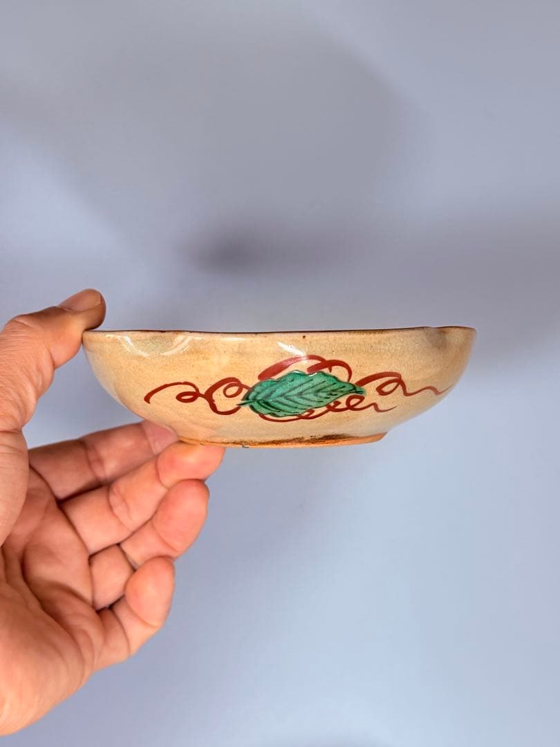 九谷焼　九谷庄三作　色絵風景図変形皿　五客　竹林賢人　窓絵　こだわりの器　手描き